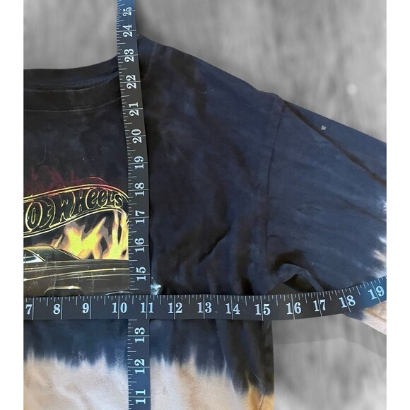 Hot Wheels Black & Brown Dip Dye Long Sleeve Flame Car Graphic - Picture 14 of 14